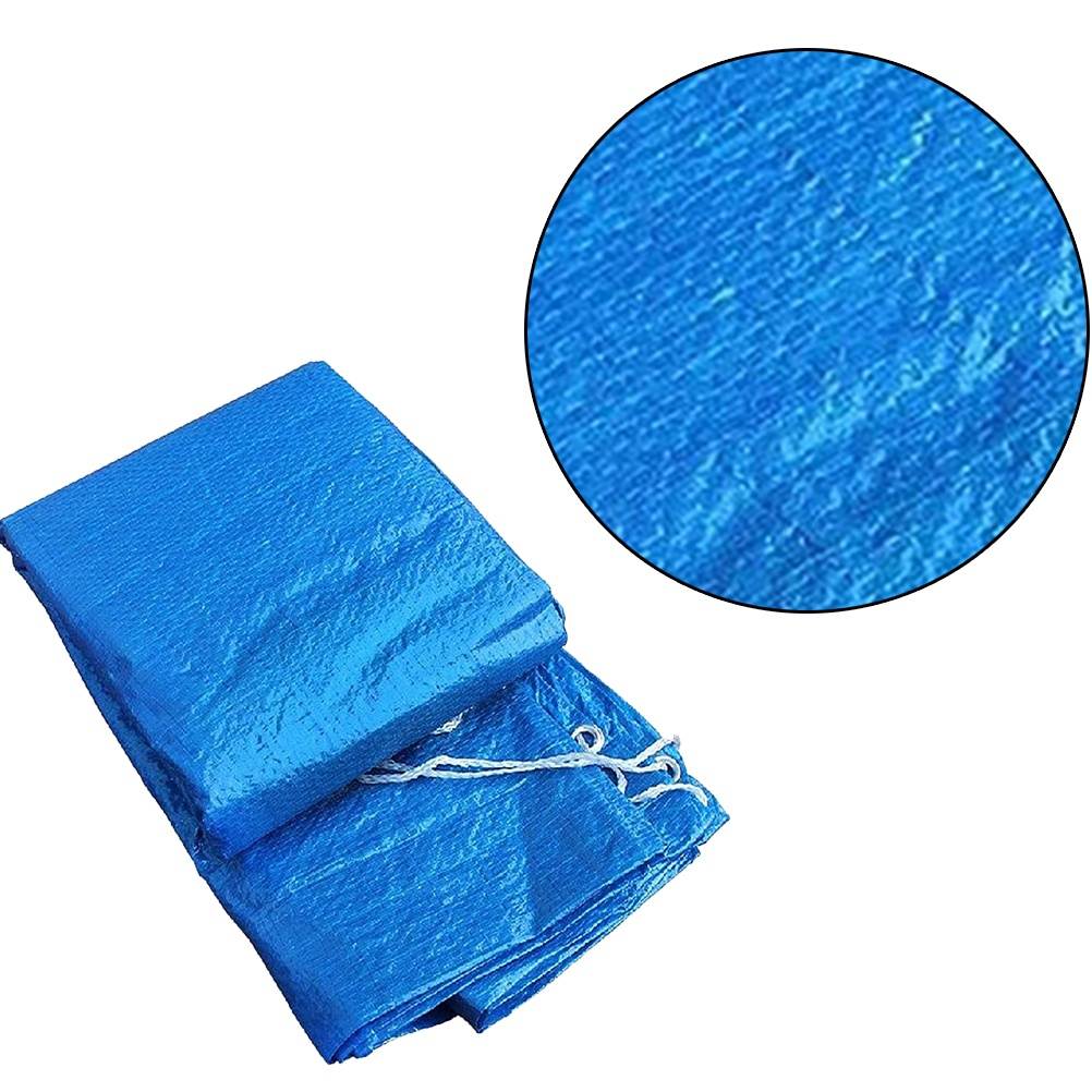 1PC Swimming Pool Covering Cloth Dustproof Water Pool Cover Heat Preservation Pool Cover Rainproof PE Weaving Awning Cloth Ultraviolet-proof Swimming Pool Insulation Film for Pools (Blue 300x200x66cm)