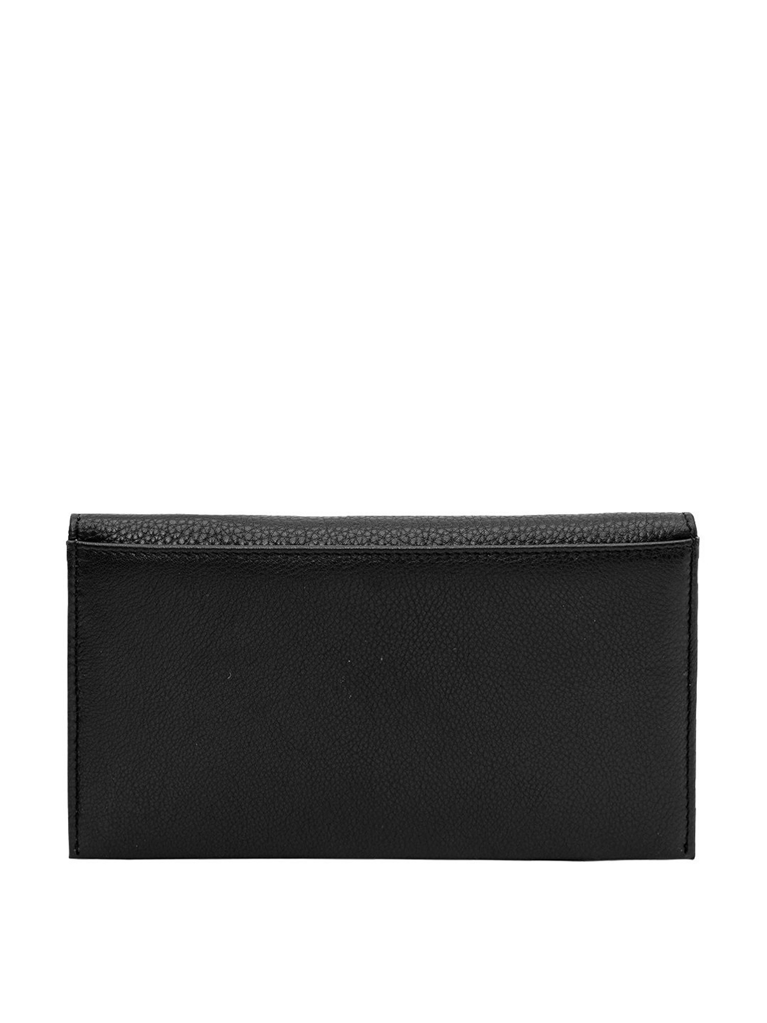Eske Kale Black Solid Bi-Fold Wallet for Women