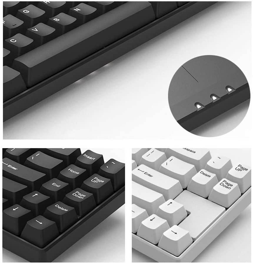 EPOMAKER Hello GANSS ALT 71D Bluetooth Mechanical Keyboard with PBT Keycaps, Type-C Cable for Gaming (Cherry Red Switch, Gold)