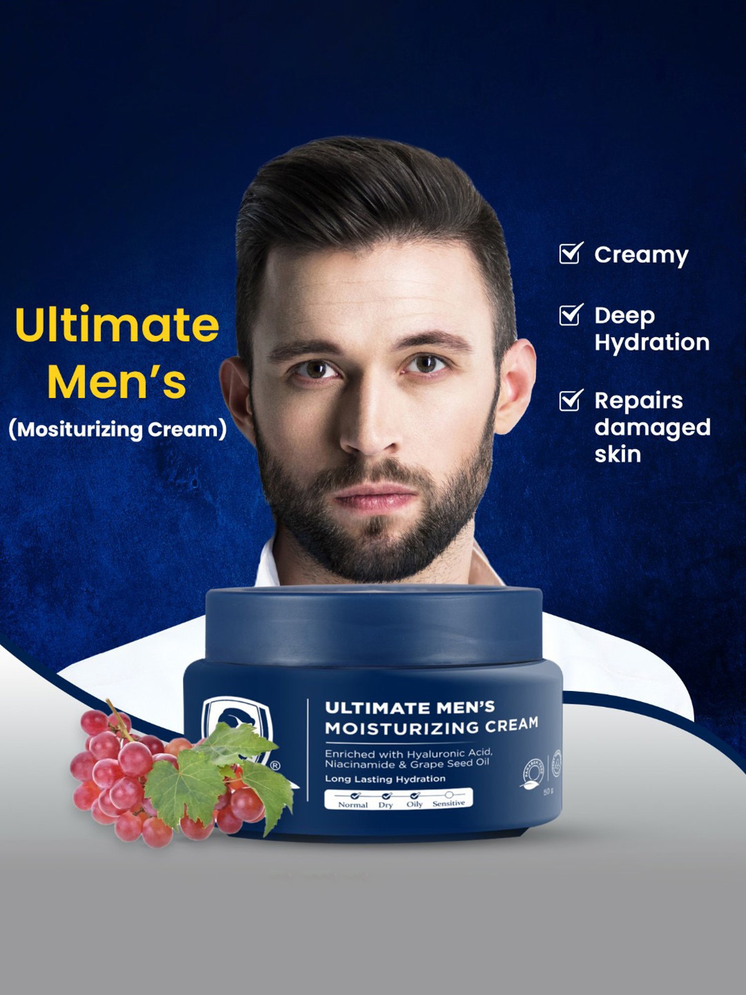 Ustraa Moisturising Cream for Oily Skin - 100 gm