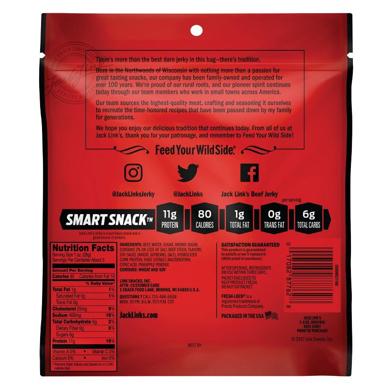 Jack Link's Original Beef Jerky - 2.6oz