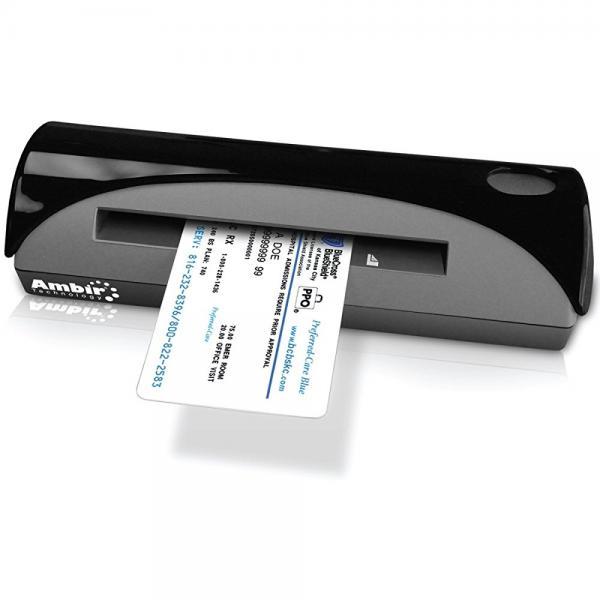Ambir Technology - PS667-AS - Ambir PS667 Simplex A6 ID Card Scanner - 48 bit Color - 24 bit Grayscale