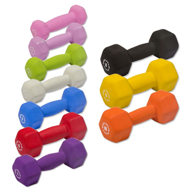 Body-Solid Tools Neoprene Dumbbell Set - (1-10lbs)
