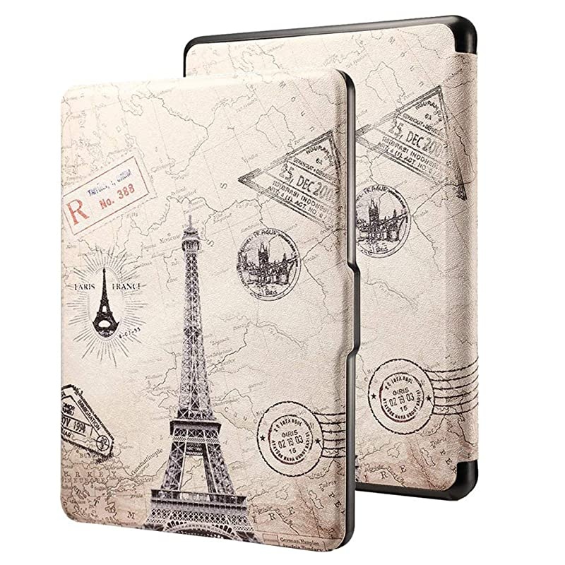 2016 Case for Kindle 8th Generation, E-Reader Smart Protective Lightweight Auto Wake/Sleep Case Cover for  All-New Kindle (6" Display, 8th Gen 2016 Release) - Eiffel Tower
