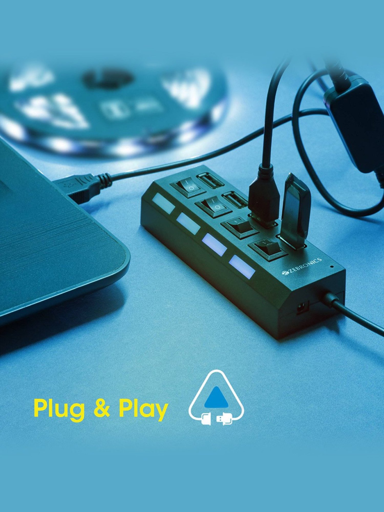 HP Trendsetter 39.62cm (15.6") Laptop Backpack (Black/Blue)