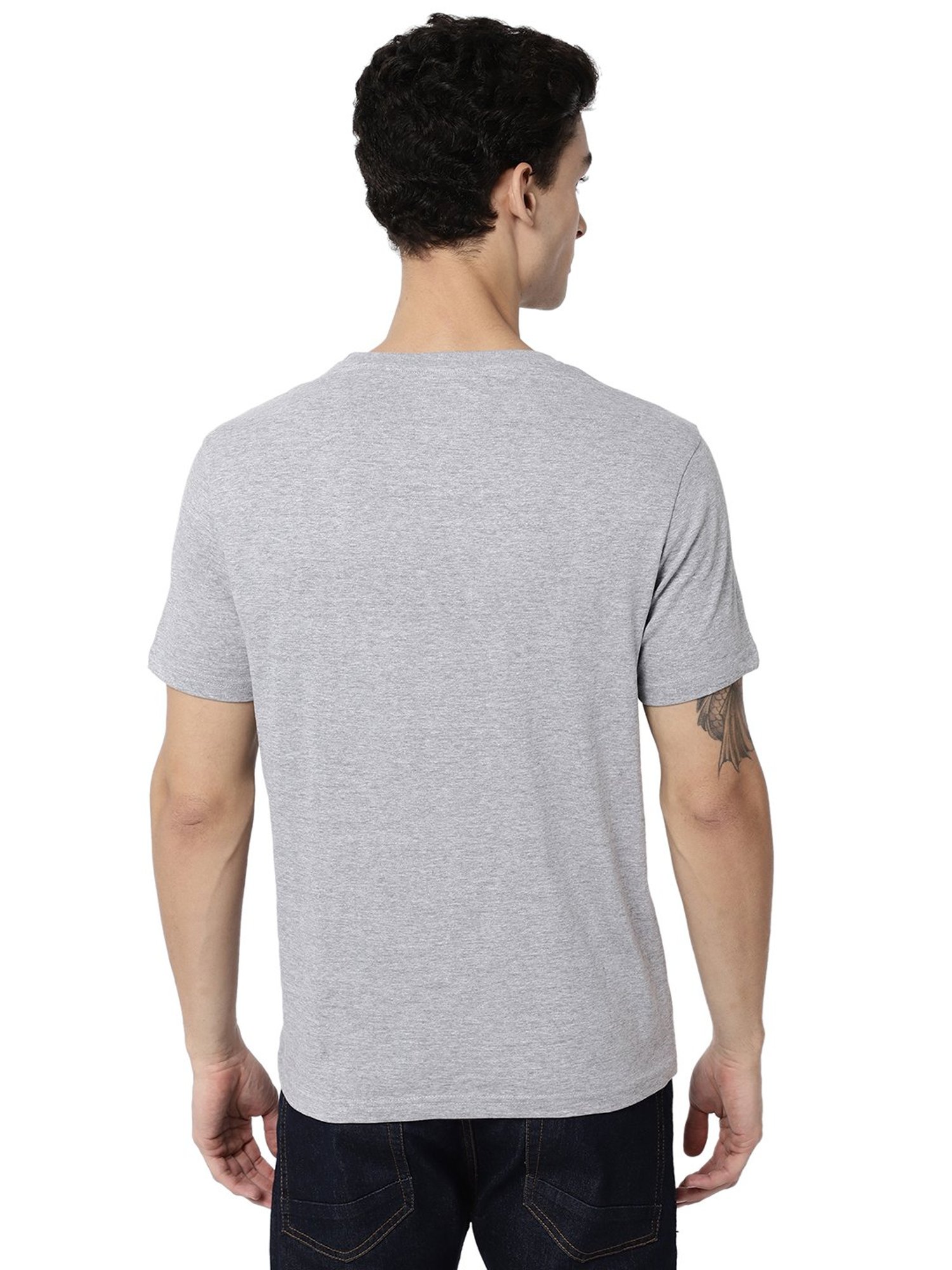 AD by Arvind Grey Crew T-Shirt