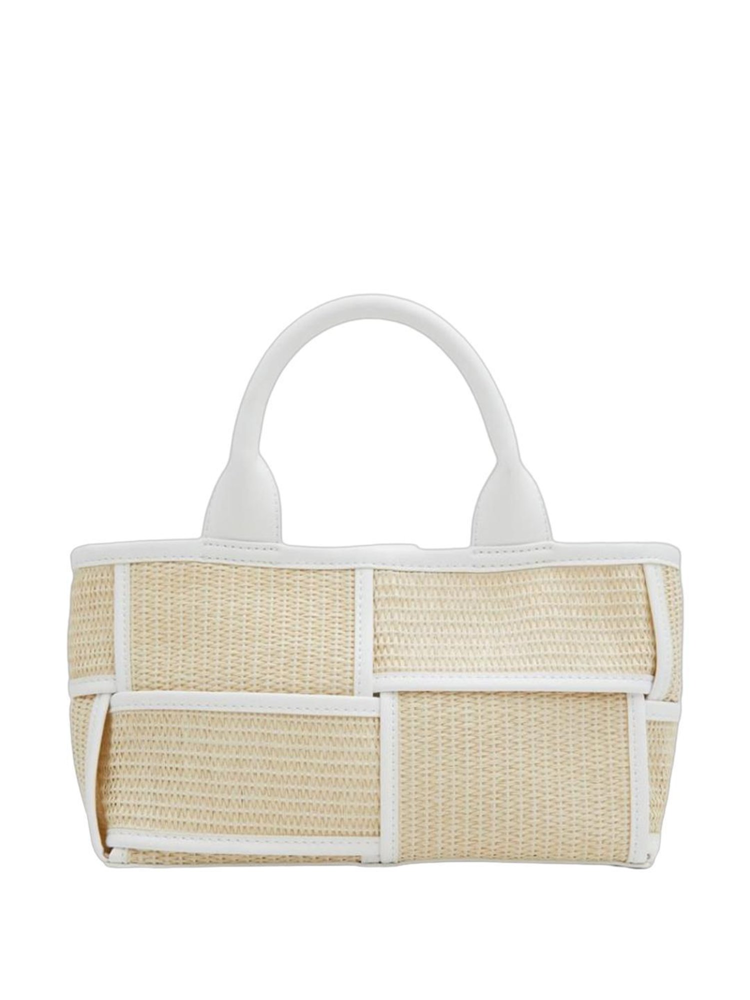 Call It Spring White Textured Handbag With pouch