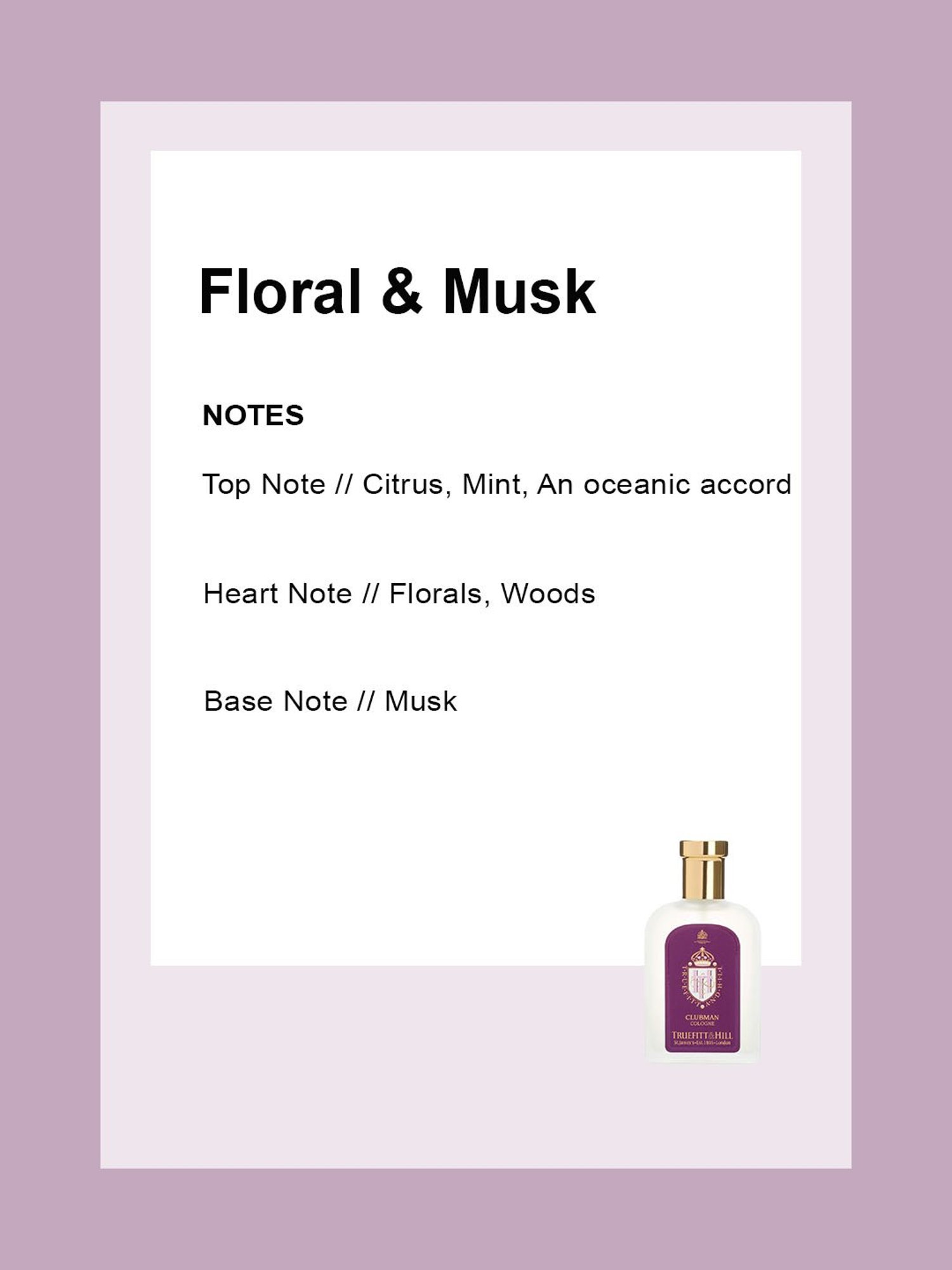 Truefitt & Hill Clubman Eau de Cologne for Men - 100 ml