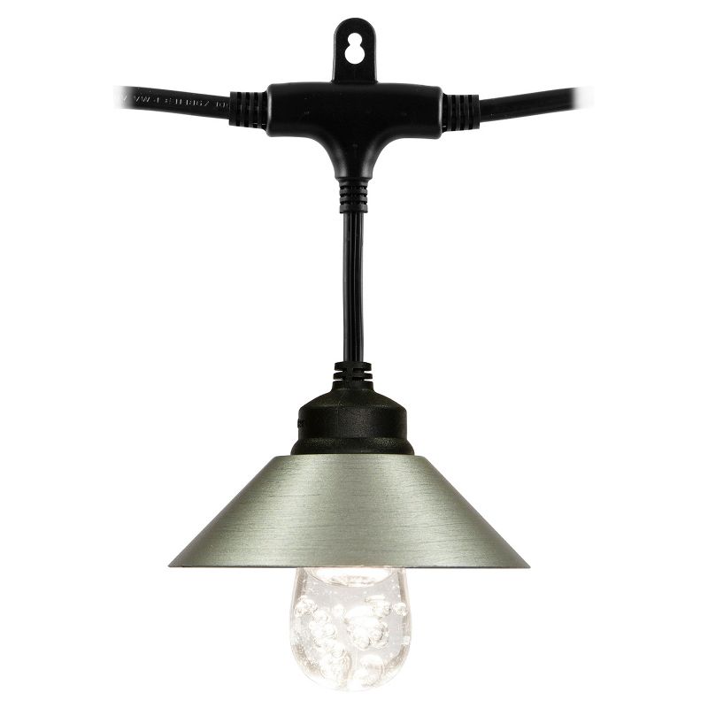 Springcrest Off-White White Drum Lamp Shade Modern Silver Circles 15x16x11 - Spider