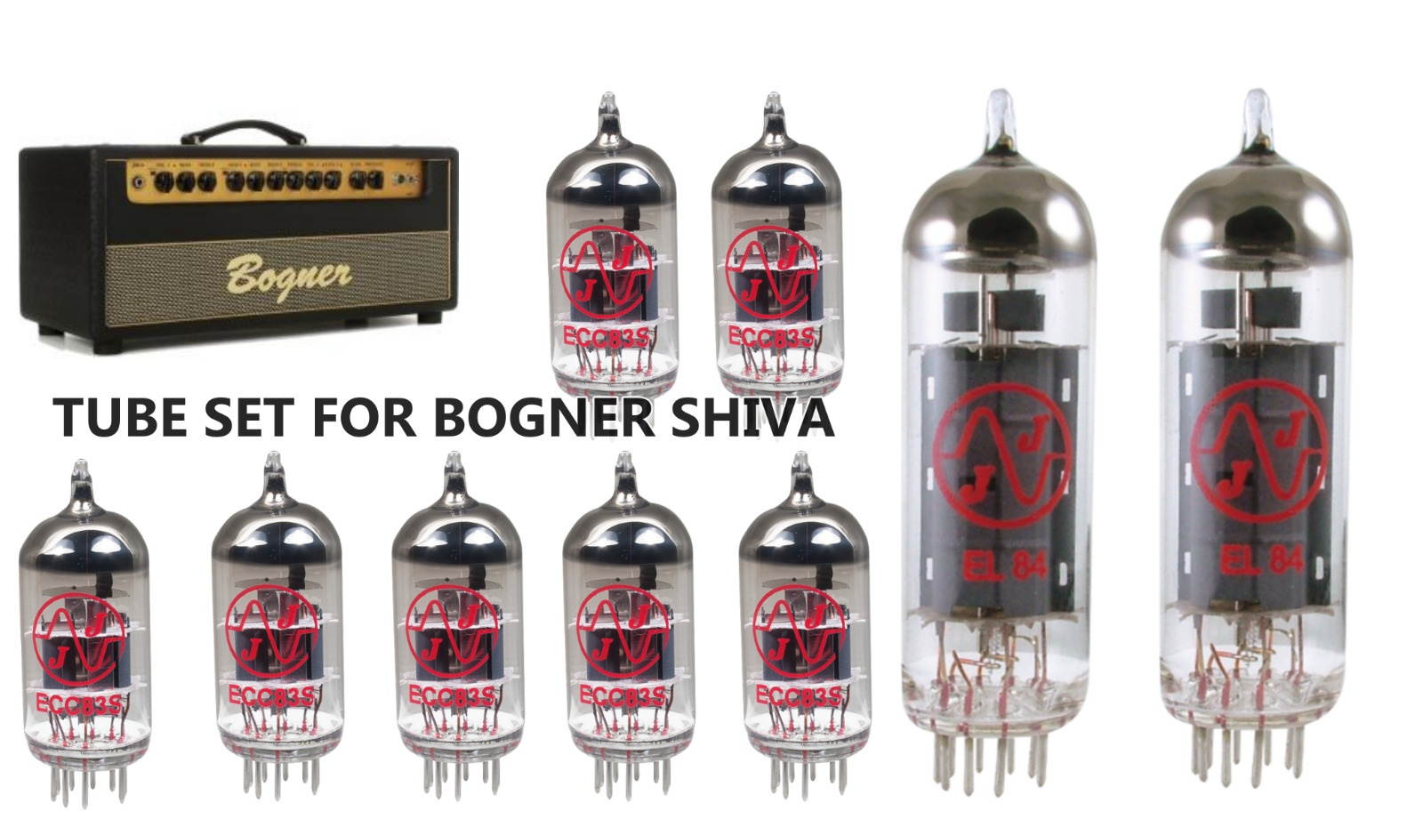 Tube Set - for Bogner Shiva  JJ Electronics