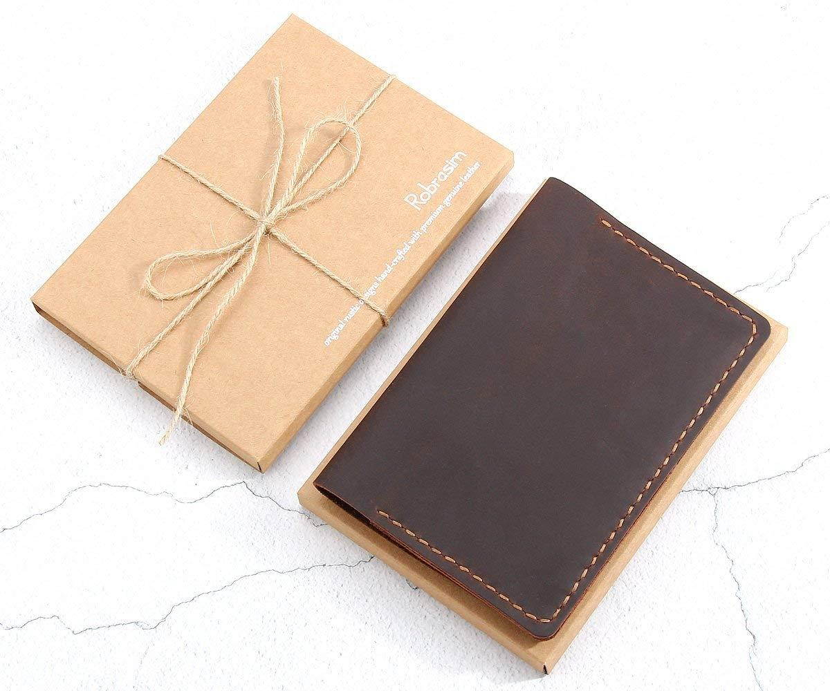 Leather Journal Cover for Field Notes, Moleskine Cahier Cover, Handmade Vintage Leather Cover for 3.5" x 5.5" Notebooks, Coffee