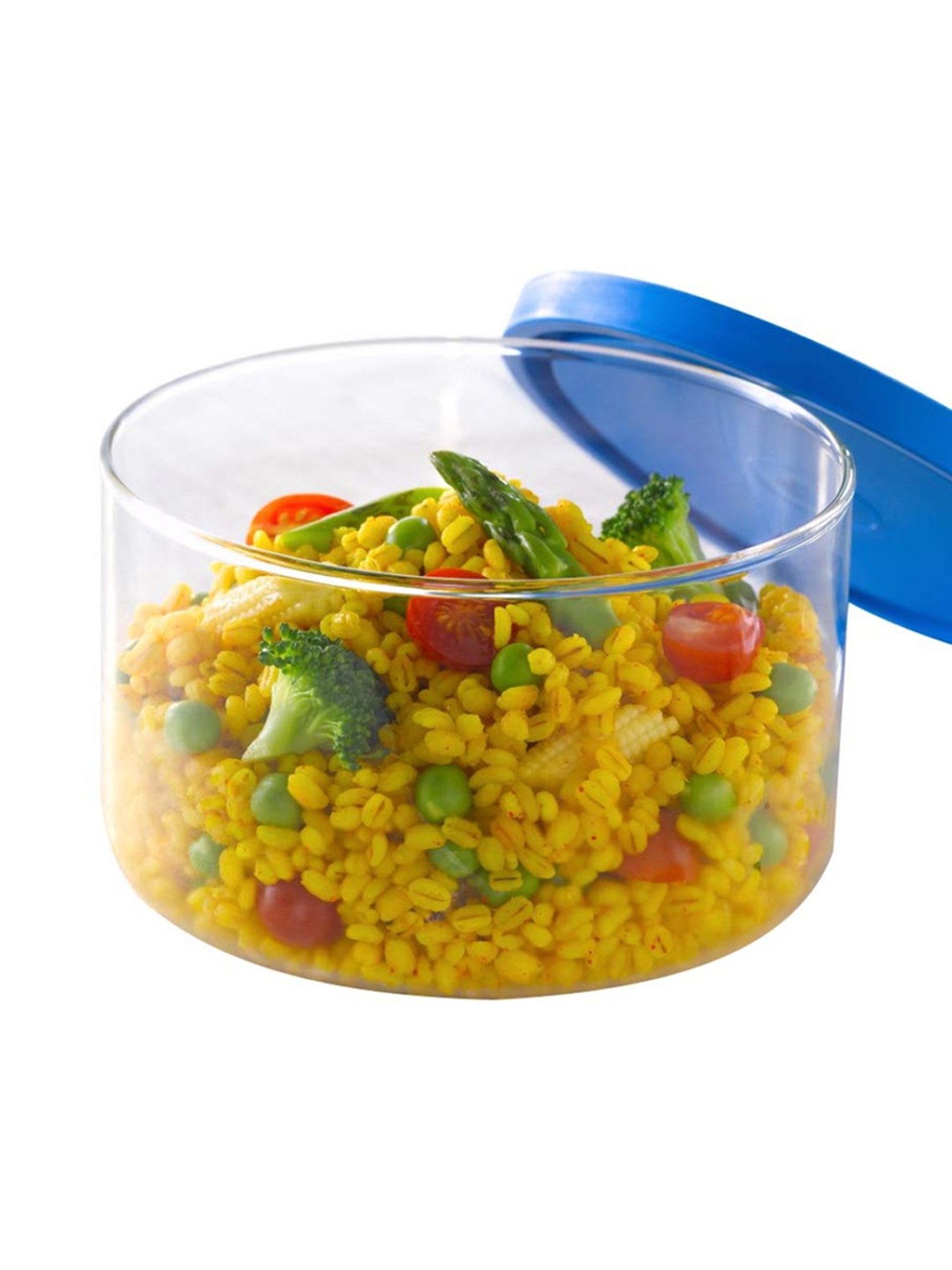 Borosil Glass Transparent Jar with Lid 400ml