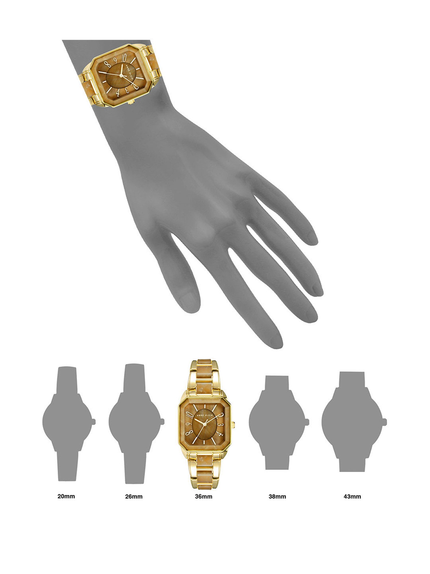 Anne Klein AK3972GPBN Analog Watch for Women