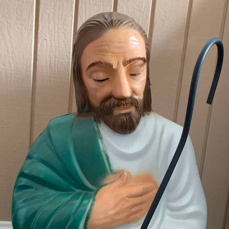 Christmas 27.0" Shepherd With Sheep Christmas  -  Novelty Sculpture Lights