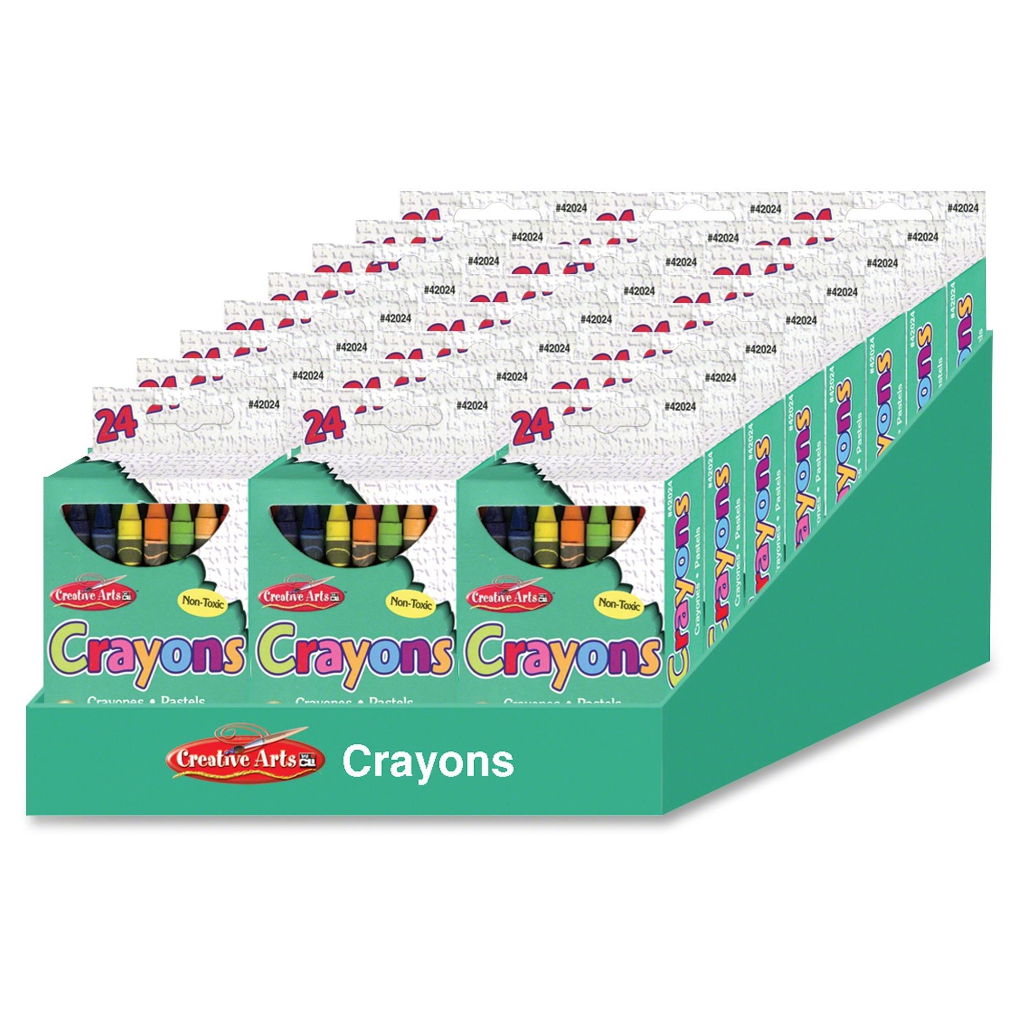 Charles Leonard Creative Arts 64 Bright Crayon Box