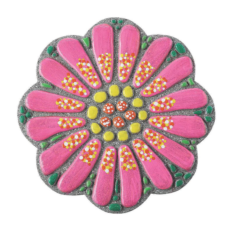 MindWare Paint Your Own Stepping Stone: Flower - Creative Activities -14 Pieces