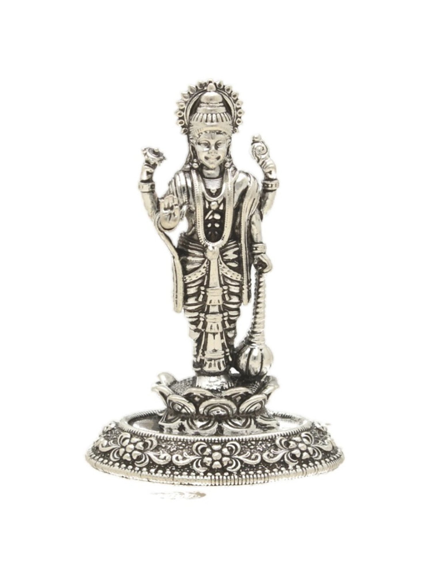 Sri Jagdamba Pearls 0.8 Silver Lord Vishnu Divine Idol - 8 gm