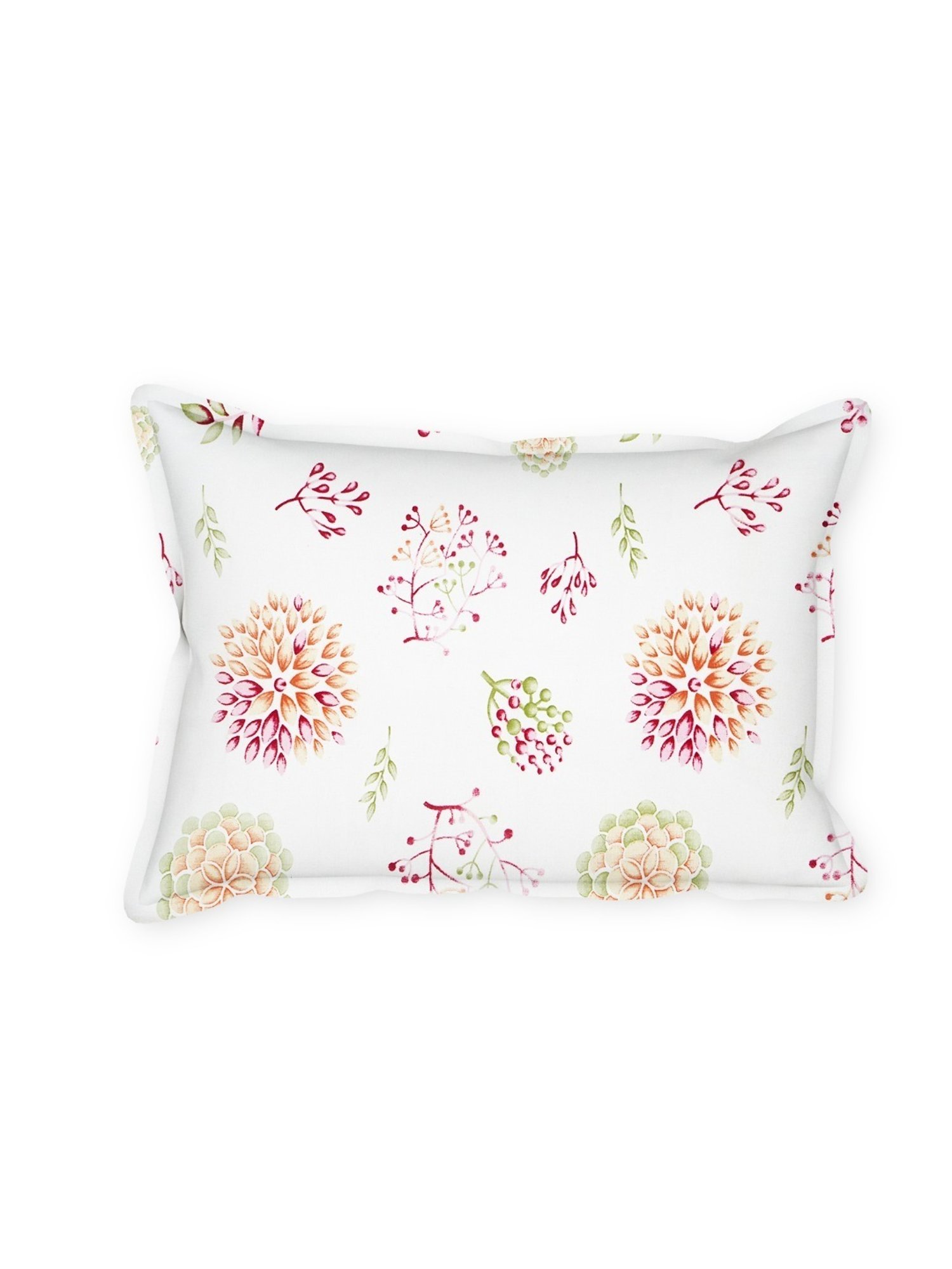 SEJ by Nisha Gupta Floral Green 144 TC Cotton Double Bed Sheet with 2 Pillow Covers