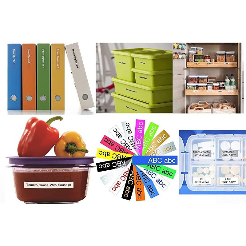 Compatible Label Tape Replacement for Brother P-Touch TZe Label Tape 12mm 0.47 Inch Laminated TZe-231 TZe931 TZe431 TZe531 TZe631 TZe731 for Ptouch PT-D210 PT-H110 PT-D400 Label Maker, 6-Pack