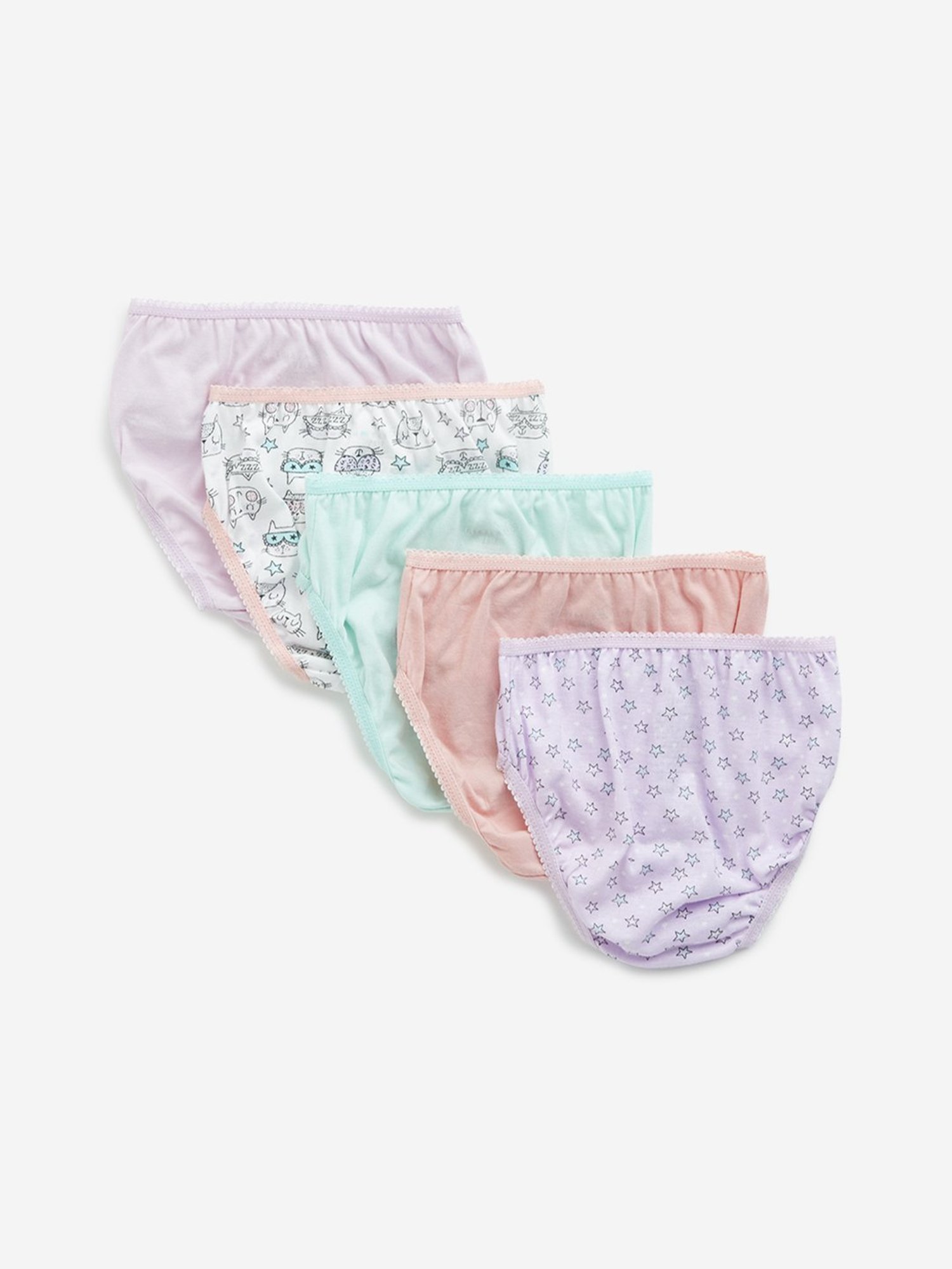 Y&F Kids by Westside Beige Printed Cotton Briefs - Pack of 5