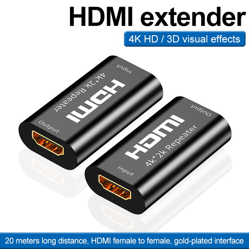 HDM Repeater 4K UHD HDM Female to Female HDM Amplifier 40' HDM Extender Up to 40 Meters Lossless Transmission for Oculus Rift and More