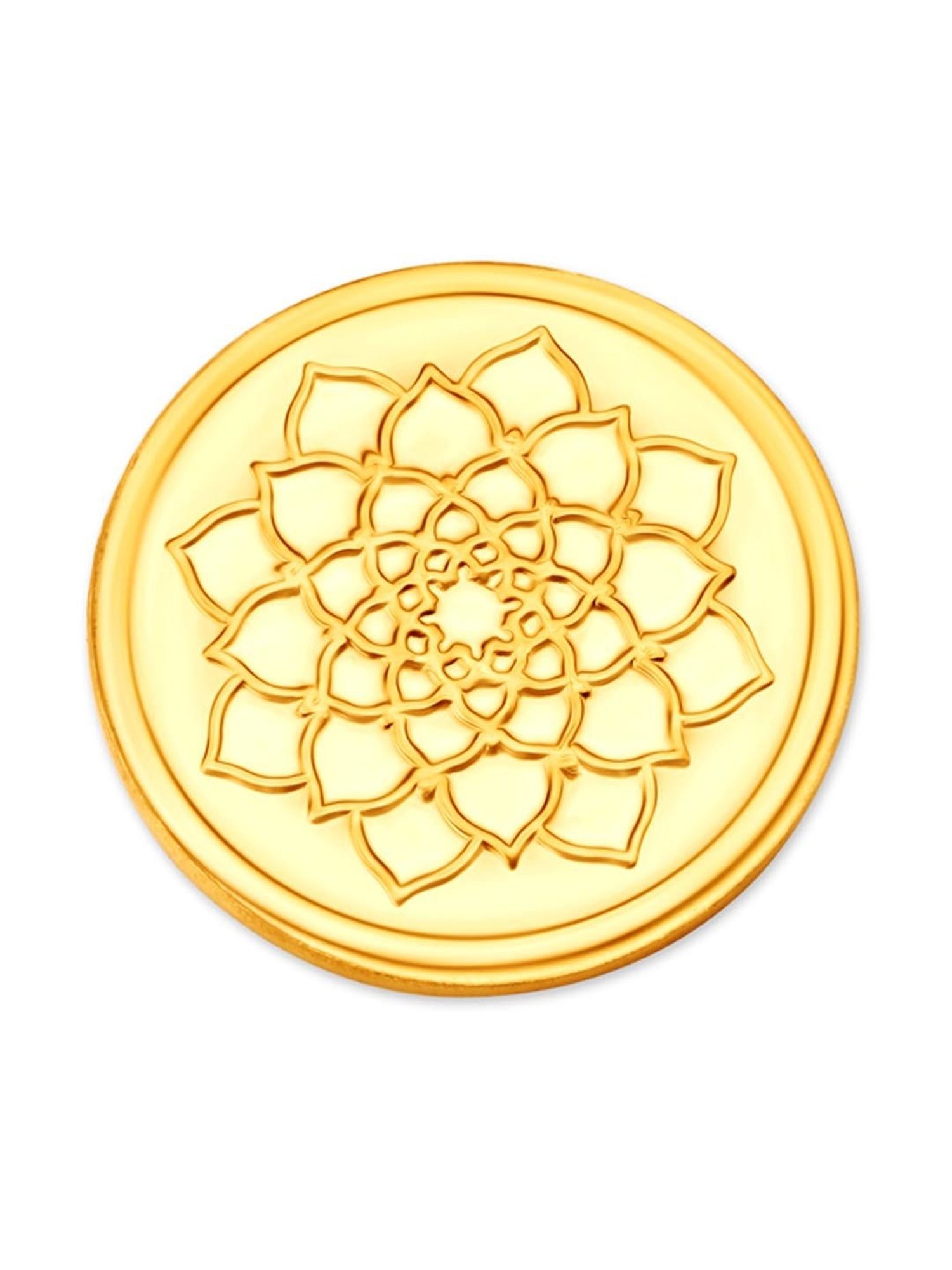 Mia by Tanishq Lotus 22k (916) 1gm Gold Coin