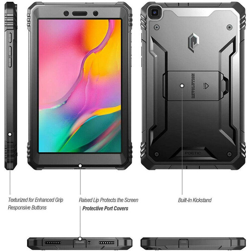 Galaxy Tab A 8.0 2019 Tablet Case Poetic Shockproof Cover with Screen Protector