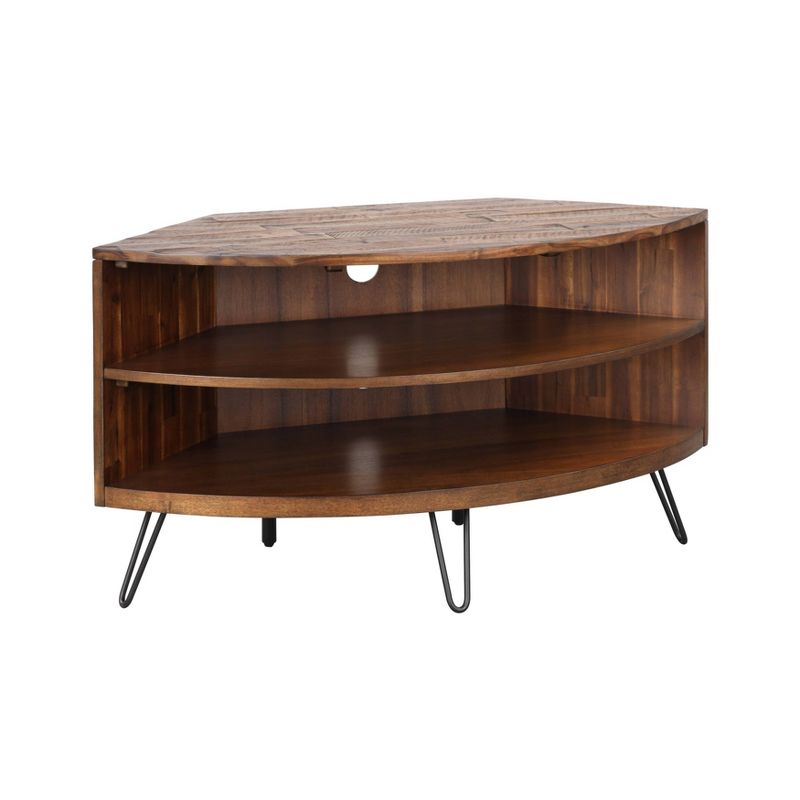 Melani Corner TV Stand for upto 41" Dark Brown - Summerland Home