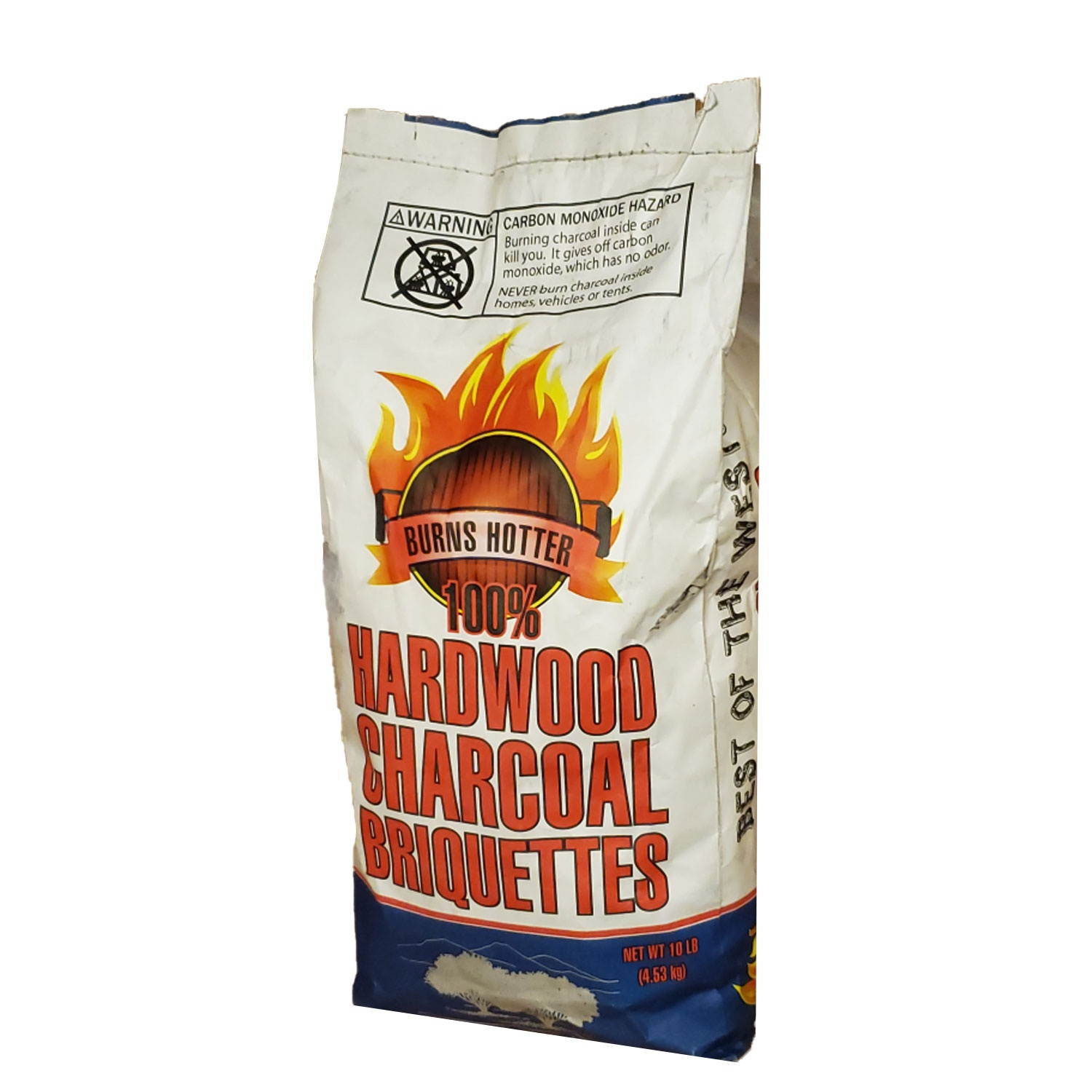 Best of the West Natural Hardwood Charcoal Briquettes for Grilling, 10 Pound Bag