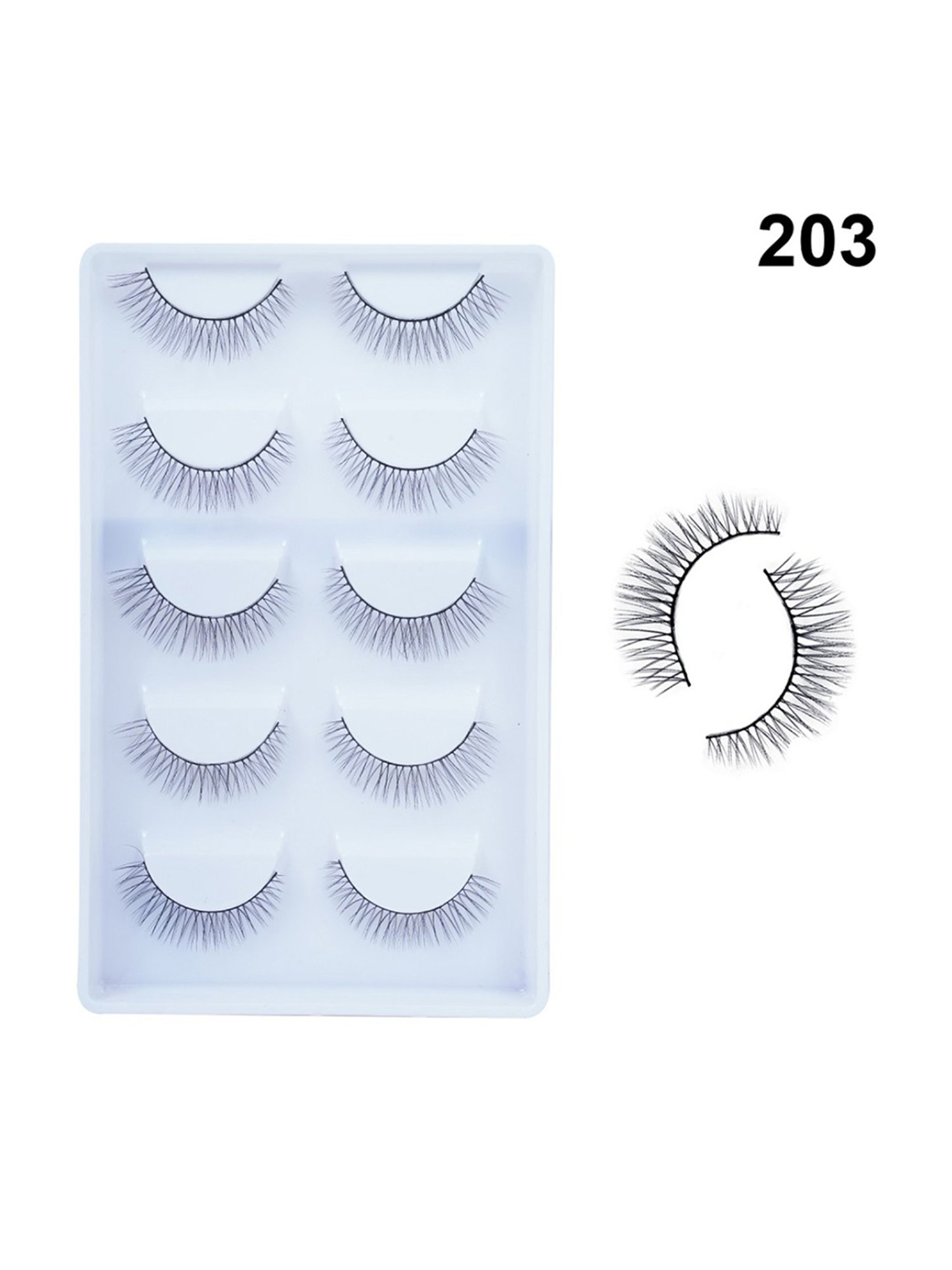 Bronson Professional 6D Fashion Eyelash 203 - Set of 5
