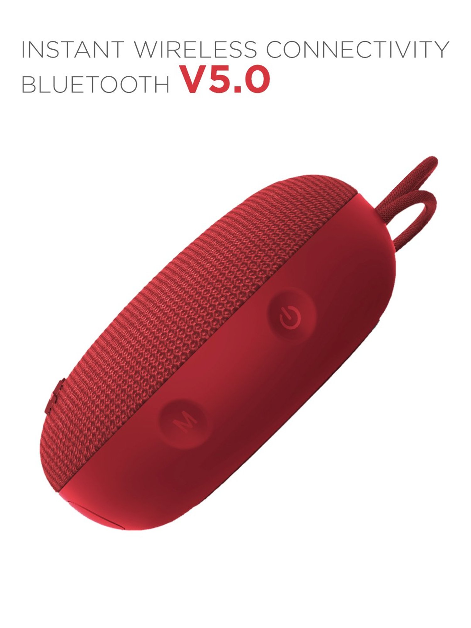 boAt Stone 190 5W Portable Wireless Speaker with IPX7 Water Resistance and Bluetooth V5.0 (Red)