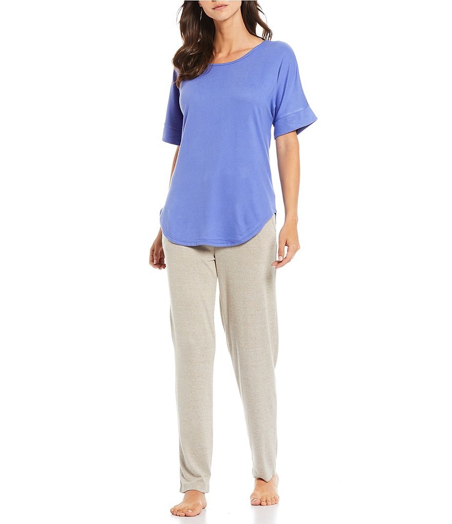 N by Natori Mirage Solid Cozy Knit Lounge Top