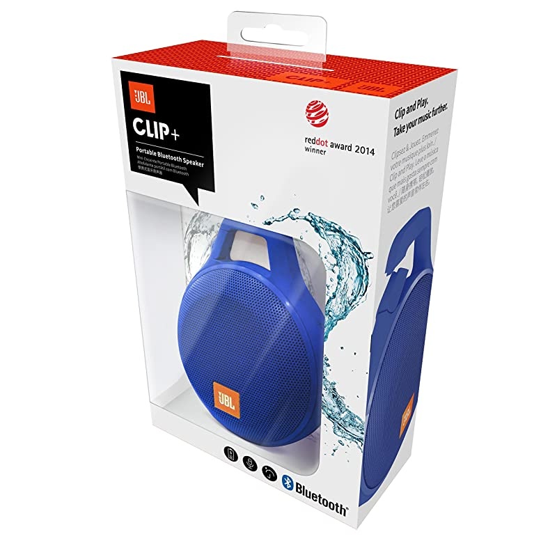 Clip+ Splashproof Portable Bluetooth Speaker Blue