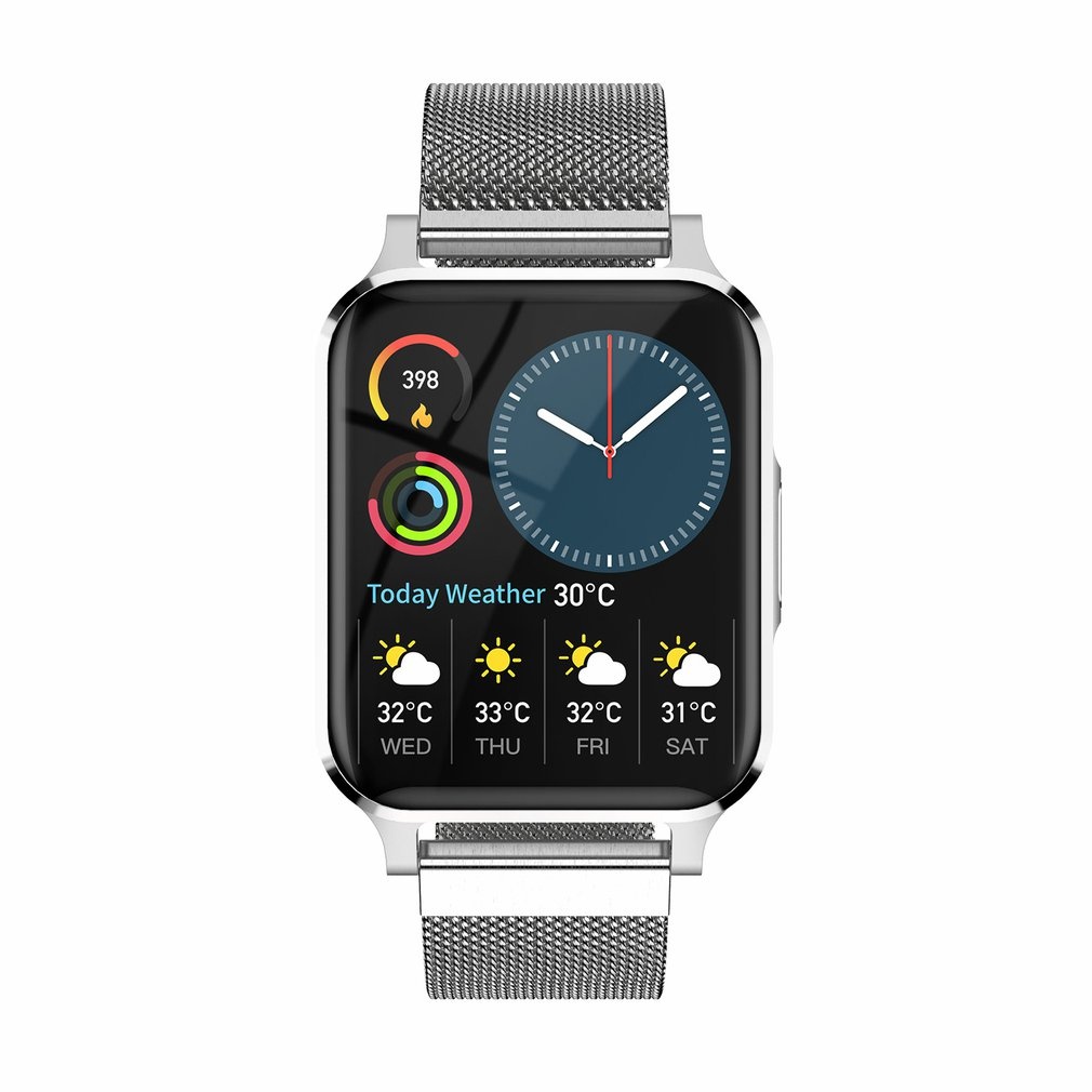 TM02 1.7 Inch Sports Smart Watch Music Player Wireless Communication Waterproof MP3 Player Smart Watch,1.7 inch,silver steel