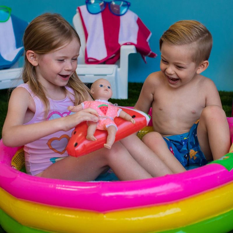 Adora Water Baby Doll, SplashTime Baby Tot Fresh Watermelon, 8.5 inch Baby Doll for Water Play. Quick Dry & Machine Washable. Perfect Bath Toys for 3 Year Old and Over