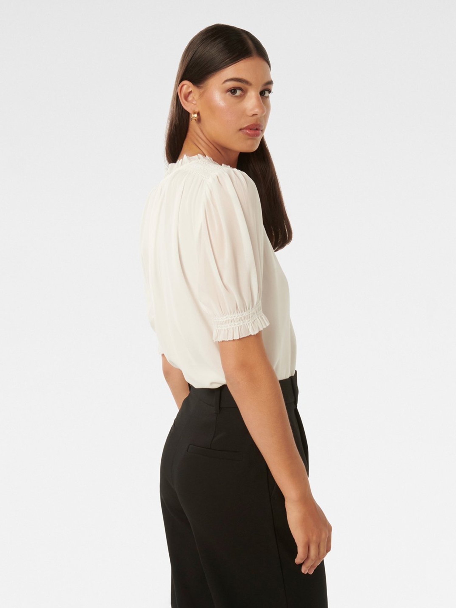 Forever New Sabina Smock Detail Blouse Top