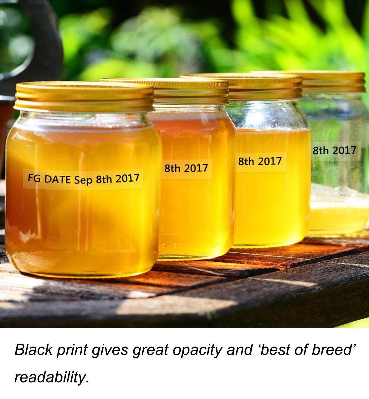 Replacement TZE-141 Black on Clear Standard Laminated Tape 18mm 0.7 Inch, TZE Tape Compatible with Brother Label Maker, 2 Pack