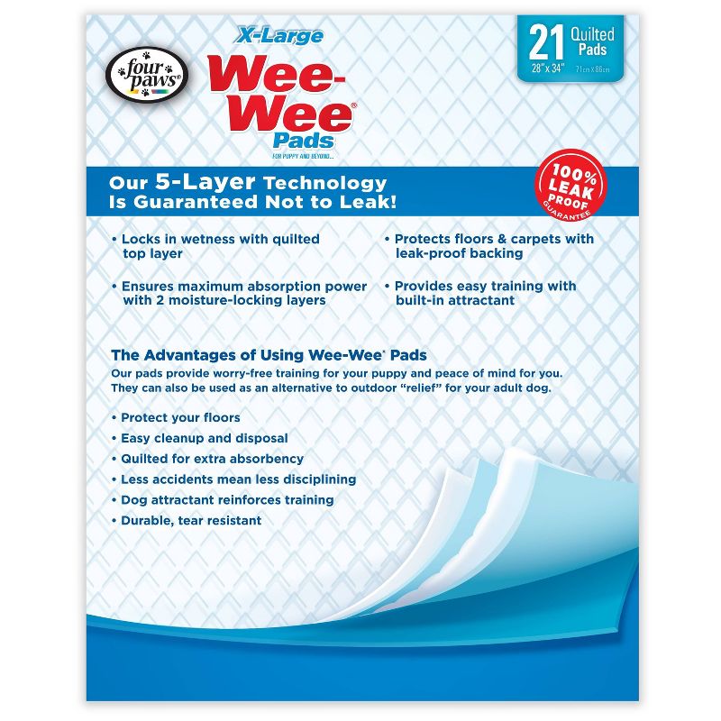 Four Paws Wee-Wee Dog Pads - 21ct - XL