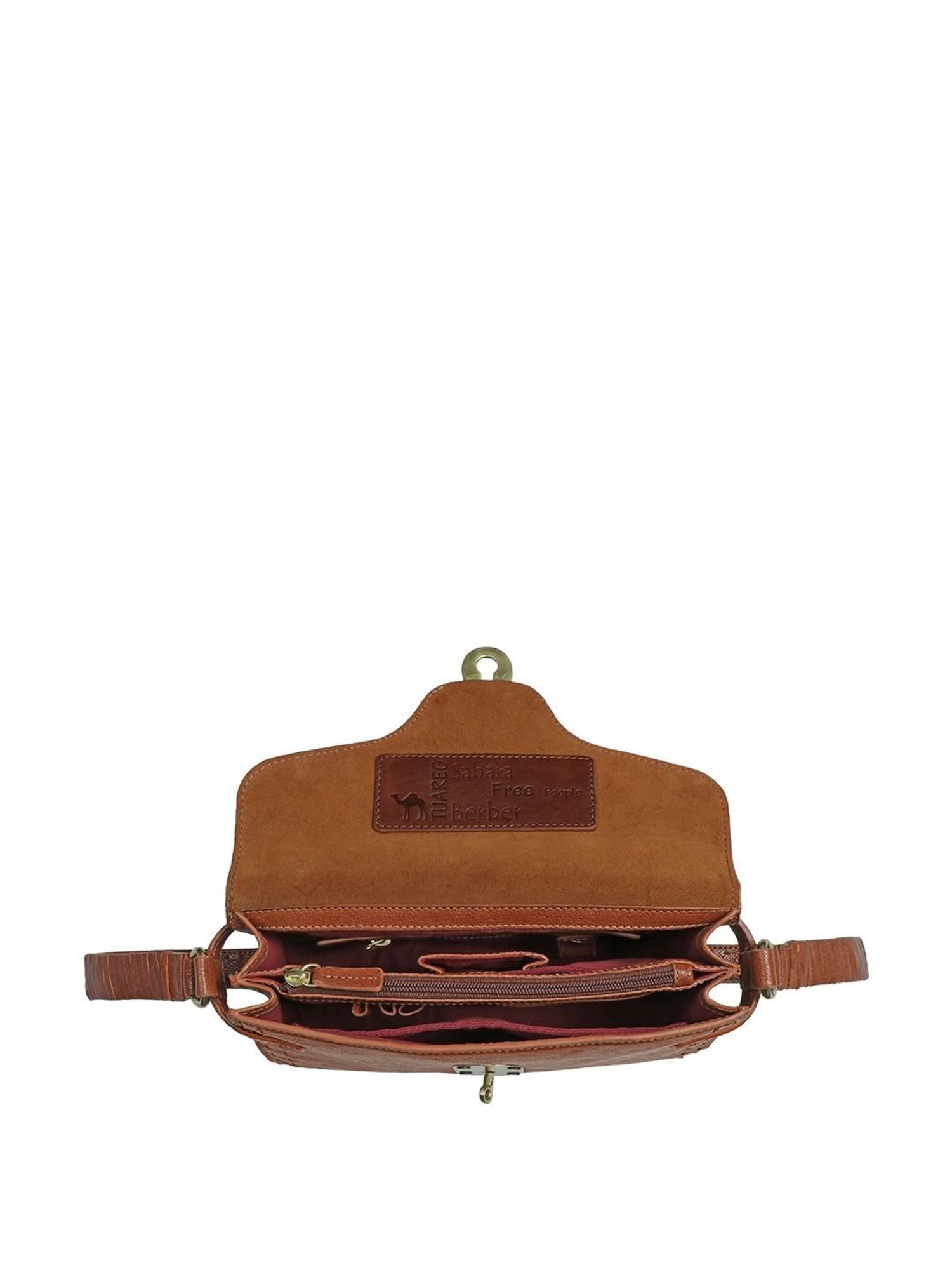 Hidesign SAHARA Tan Solid Medium Sling Handbag