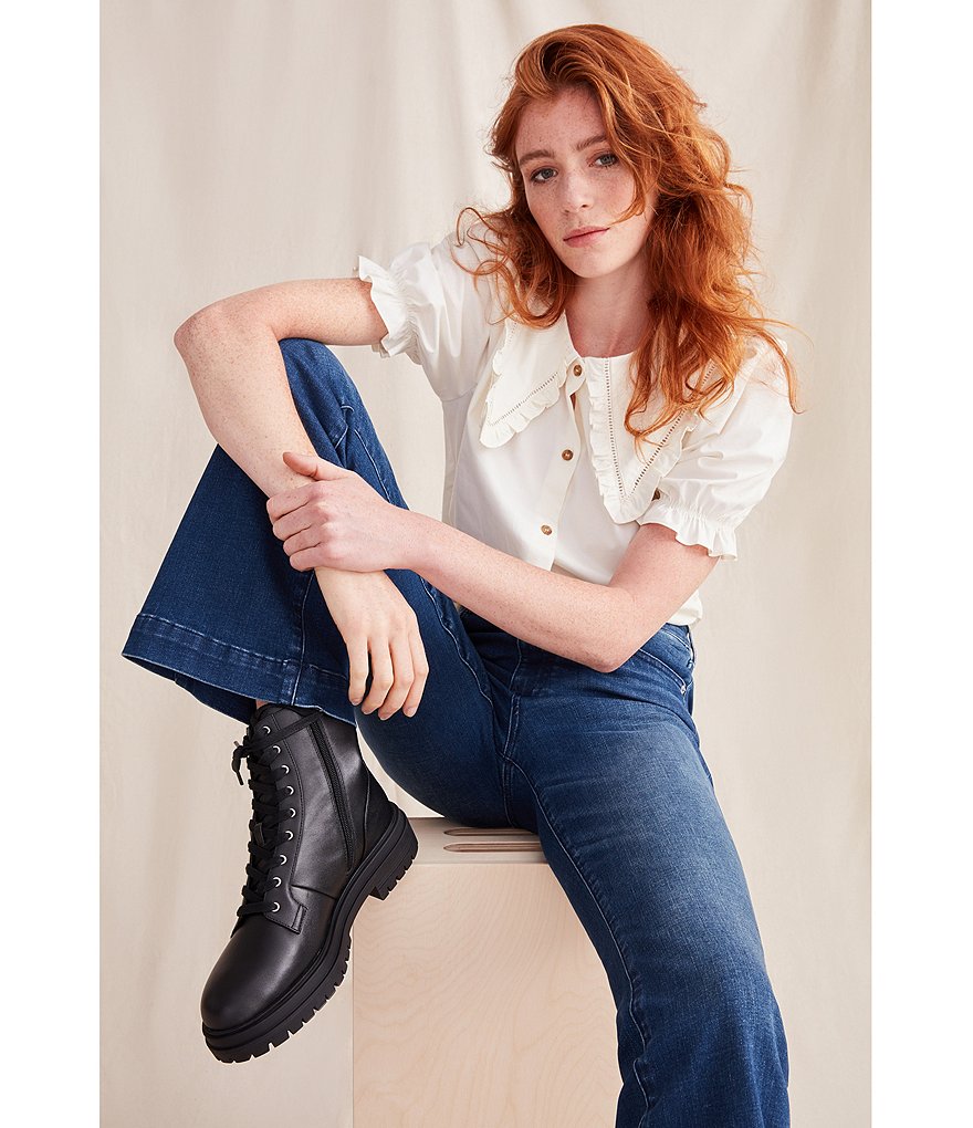 Every Straight Leg Ankle Crop Front Zipper Jeans