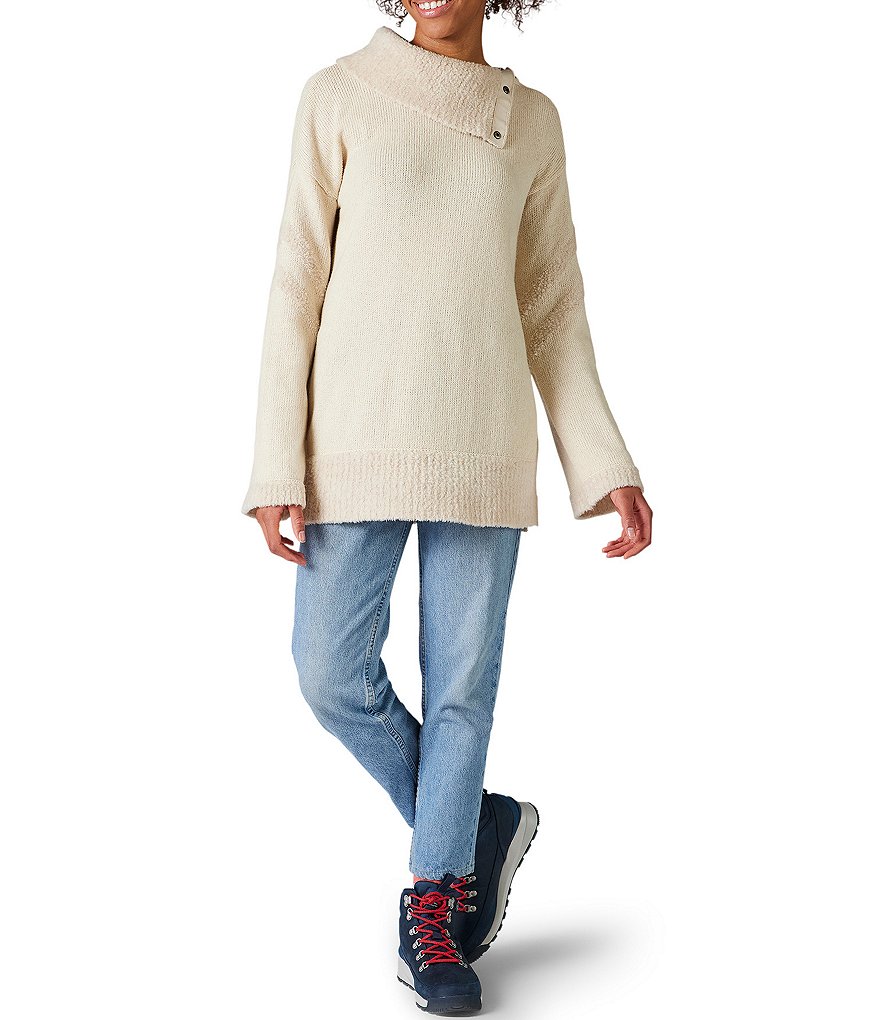 SmartWool Cozy Lodge Foldover Collar Tunic Sweater
