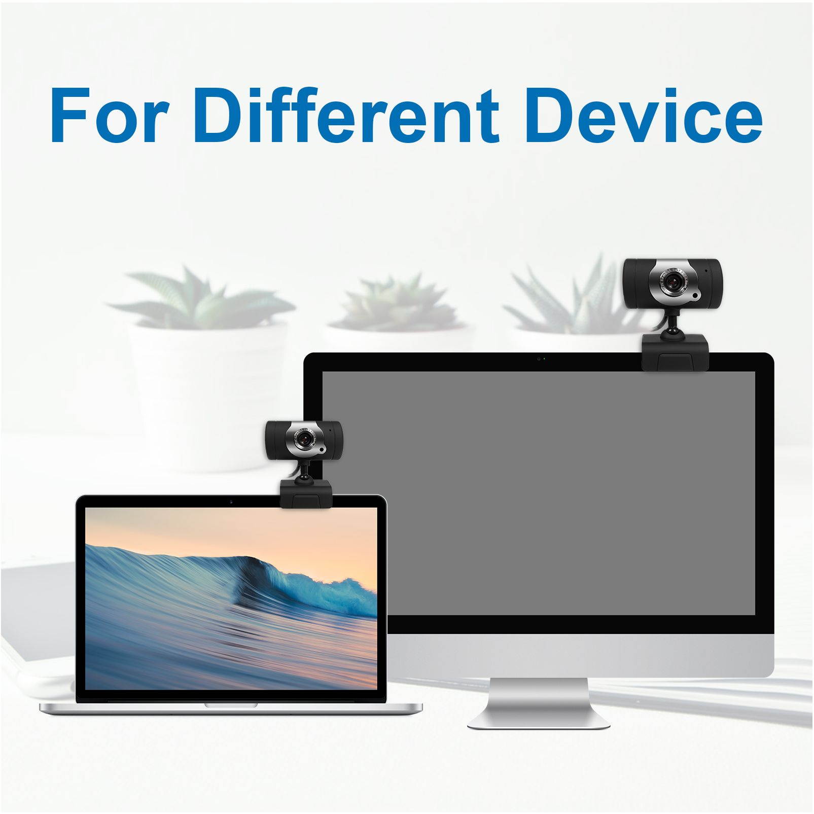 USB Web Camera, HD Webcam with Microphone for PC Computers Laptops, USB Clip-On Web Cam 360 Degree Rotatable for Notebook Laptop