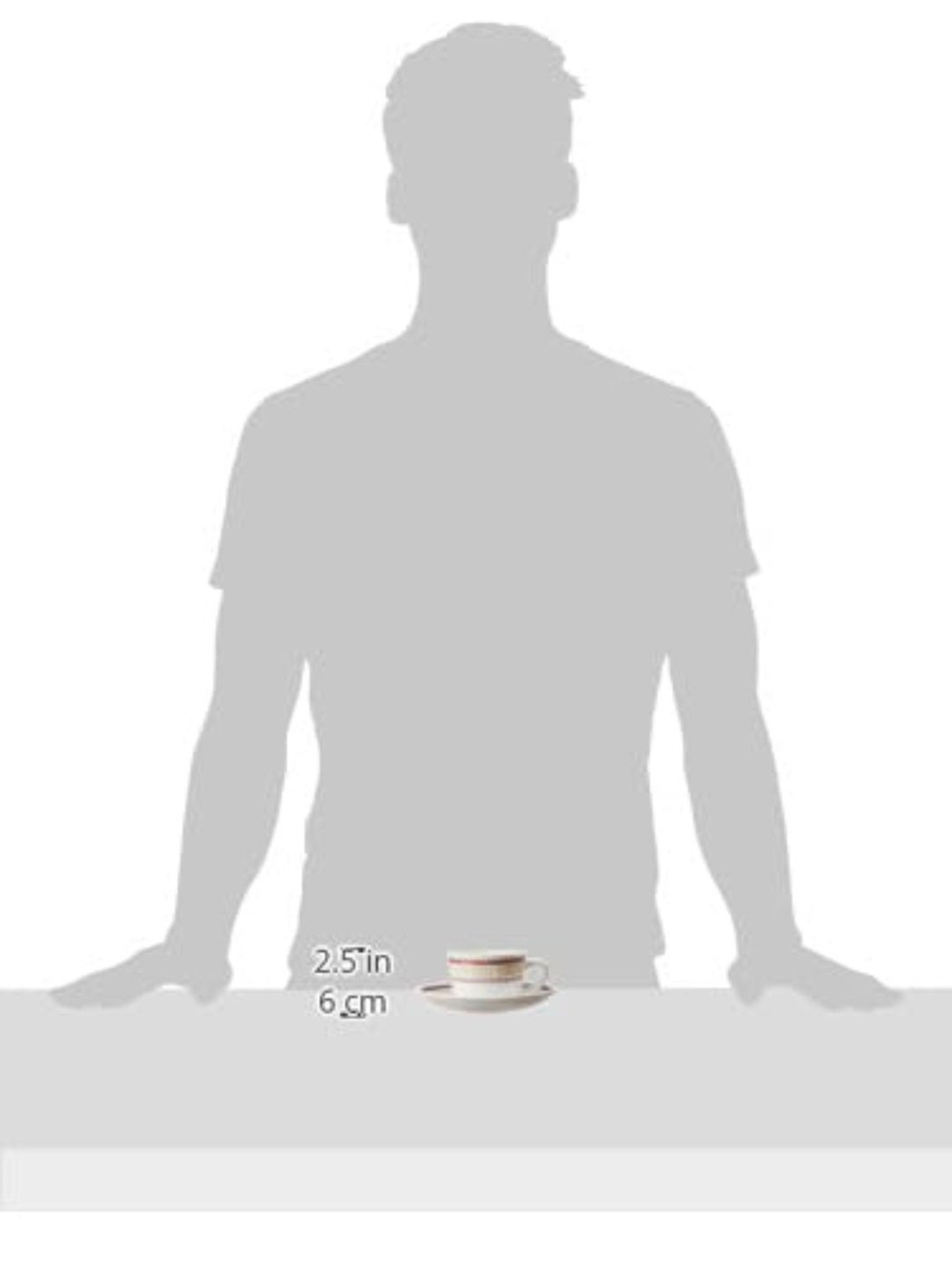 Larah by Borosil Multicolor Ceramic Opalware Cup and Saucer Set of 12 140ml