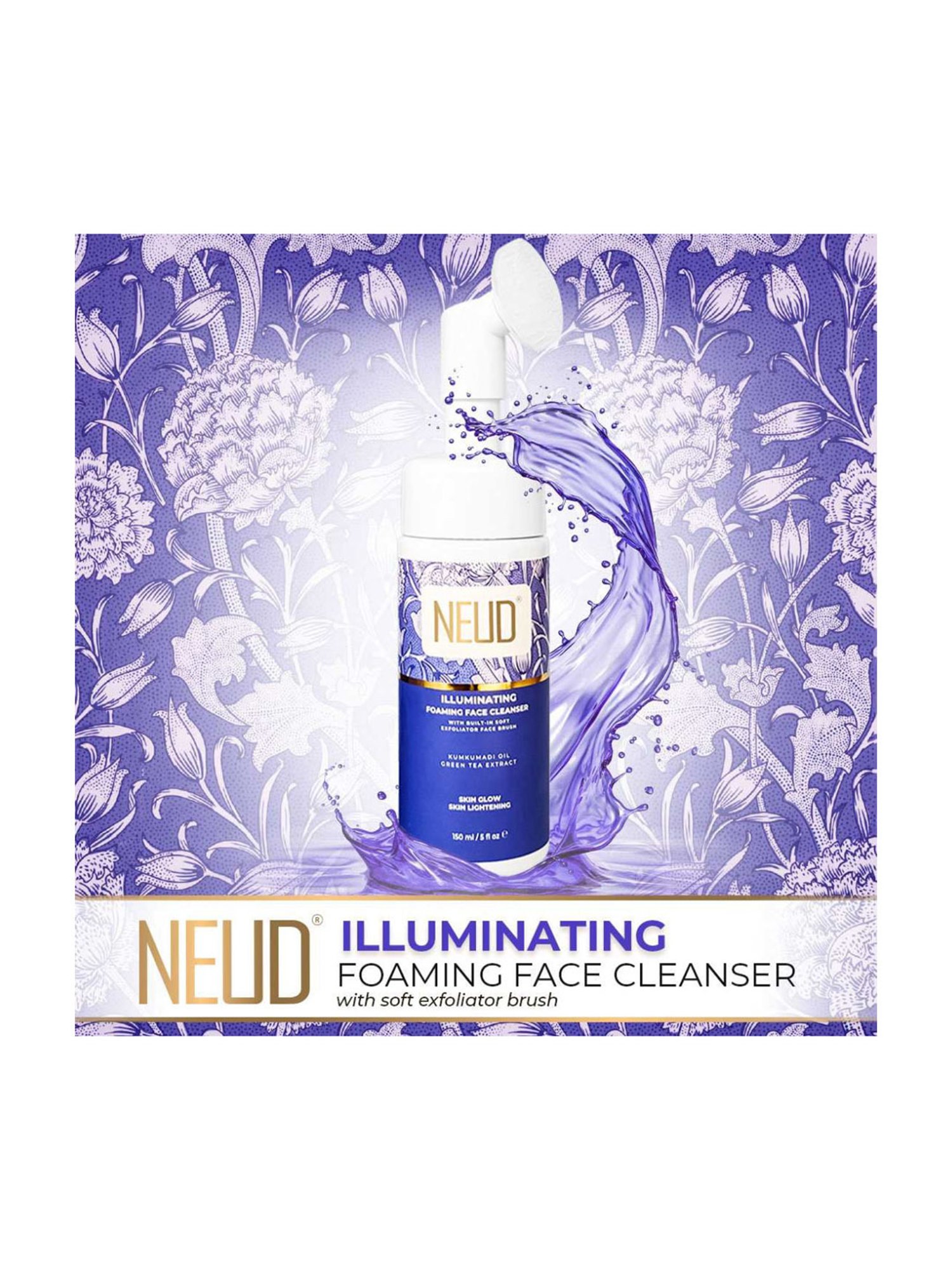 NEUD Illuminating Foaming Face Cleanser - 150 ml Each (Pack of 2)