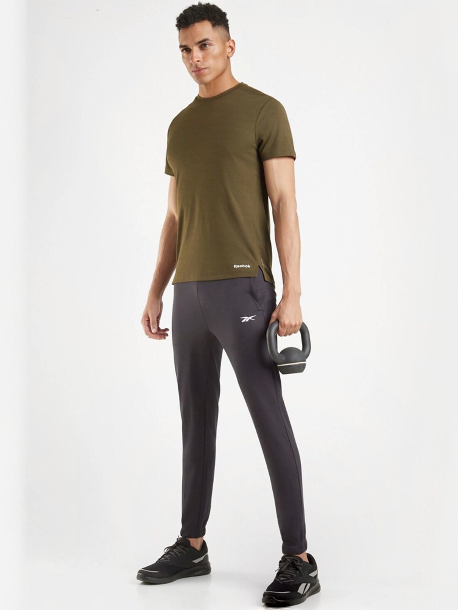 Reebok Green Regular Fit Sport T-Shirt