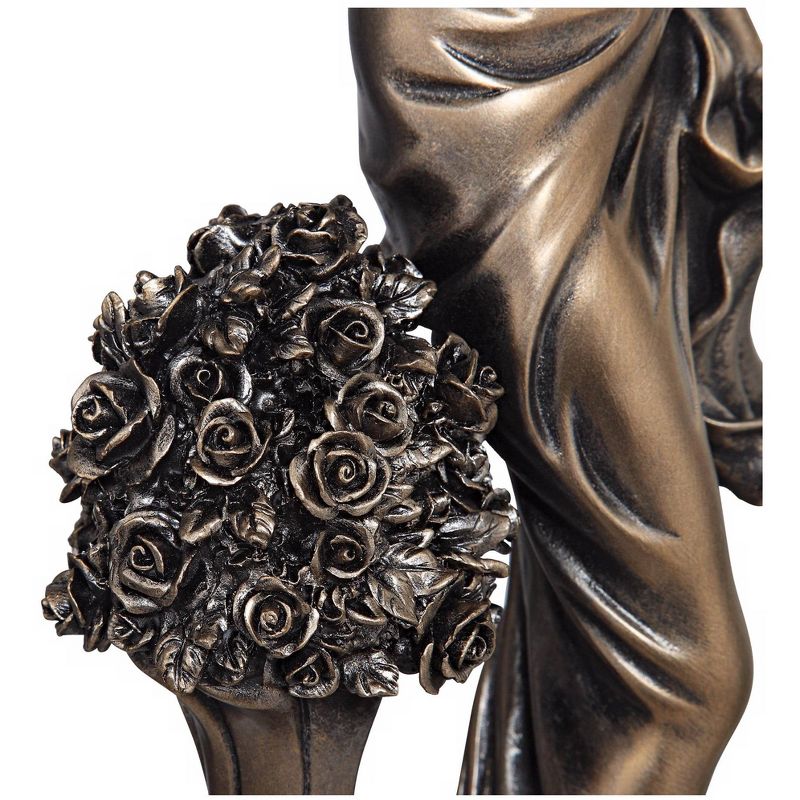 Dahlia Studios Springtime Promenade Bronze Finish 14 3/4" High Sculpture