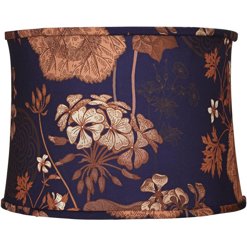 Springcrest Off-White White Drum Lamp Shade Modern Silver Circles 15x16x11 - Spider