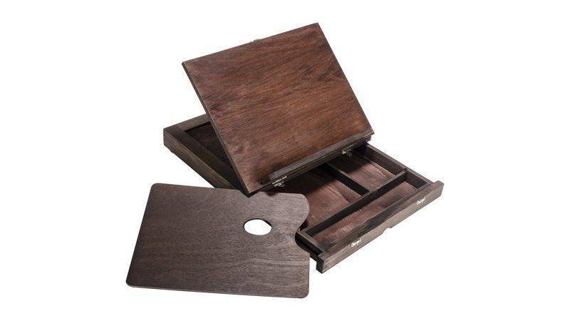 Kingart Solid Wood Tabletop Easel w/Drawer - Espresso