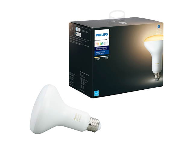 Philips Hue 548511 White Ambiance BR30 Bluetooth Smart LED Bulb - Adjustable White