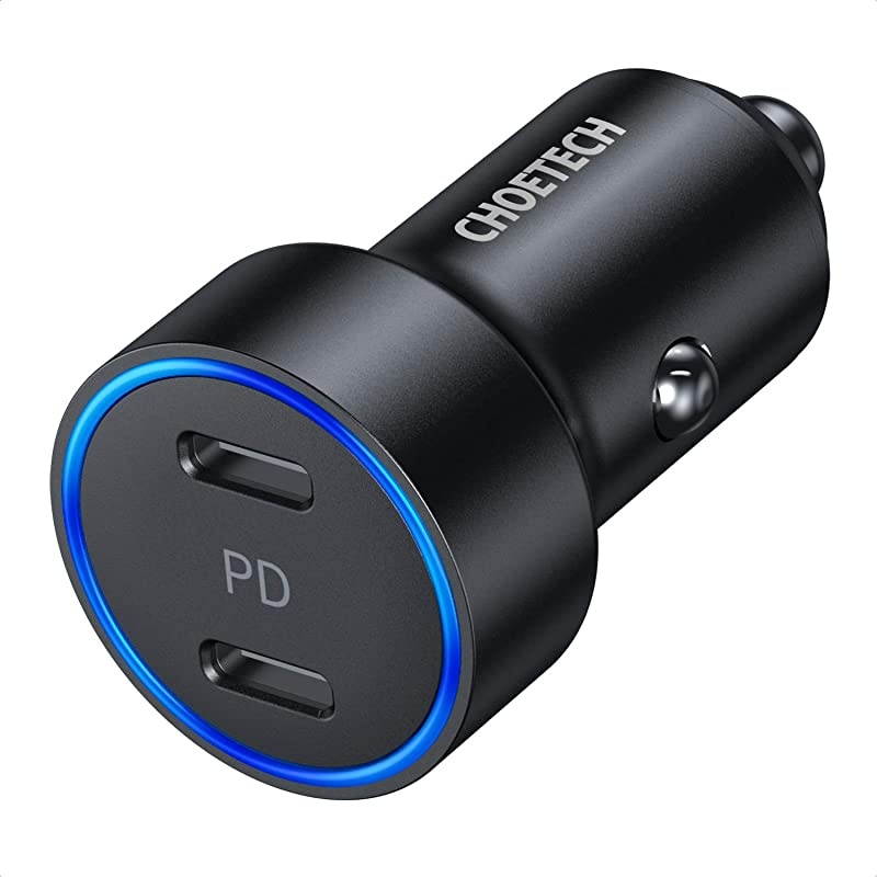 USB C Car Charger, 40W 2-Port All Metal Fast Car Charger for iPhone 12/12 Pro Max/12 Mini,Dual 20W Type C PD Car Charger for iPhone 11/11 Pro Max/SE/XS/XR/8,Galaxy S20/S10,iPad Pro,AirPods Pro